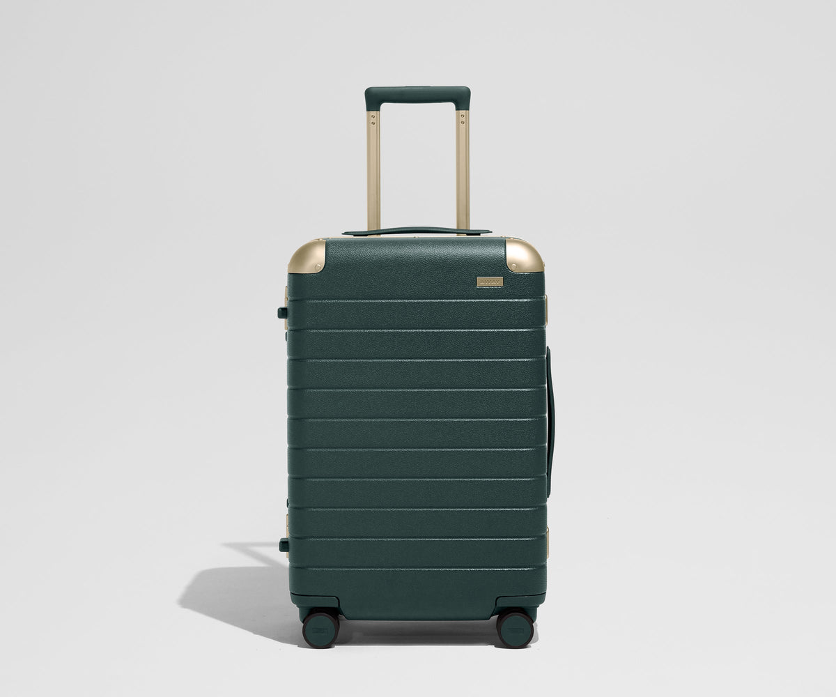 Away The Aluminum Edge Bigger Carry-On Suitcase - Ivy Green