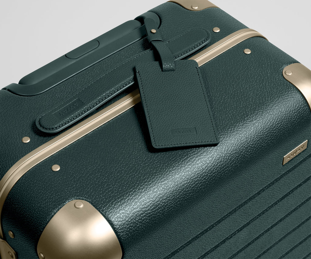 Away The Aluminum Edge Bigger Carry-On Suitcase - Ivy Green