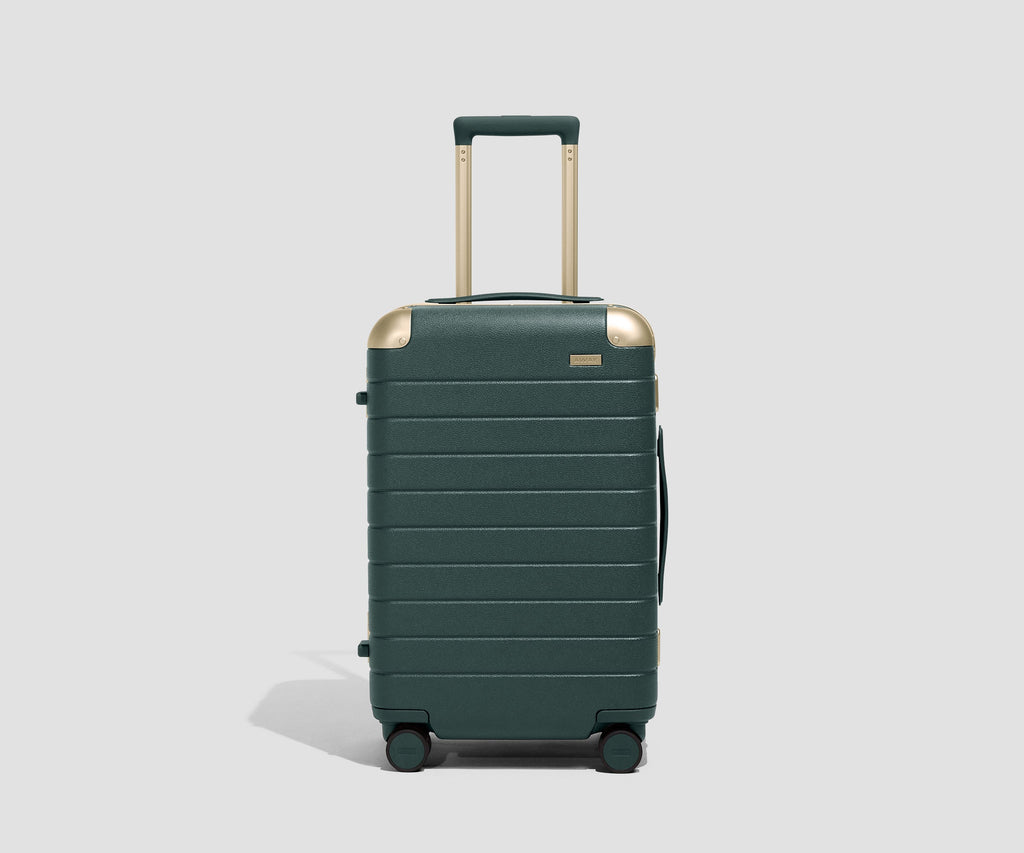 Away The Aluminum Edge Carry-On Suitcase - Ivy Green