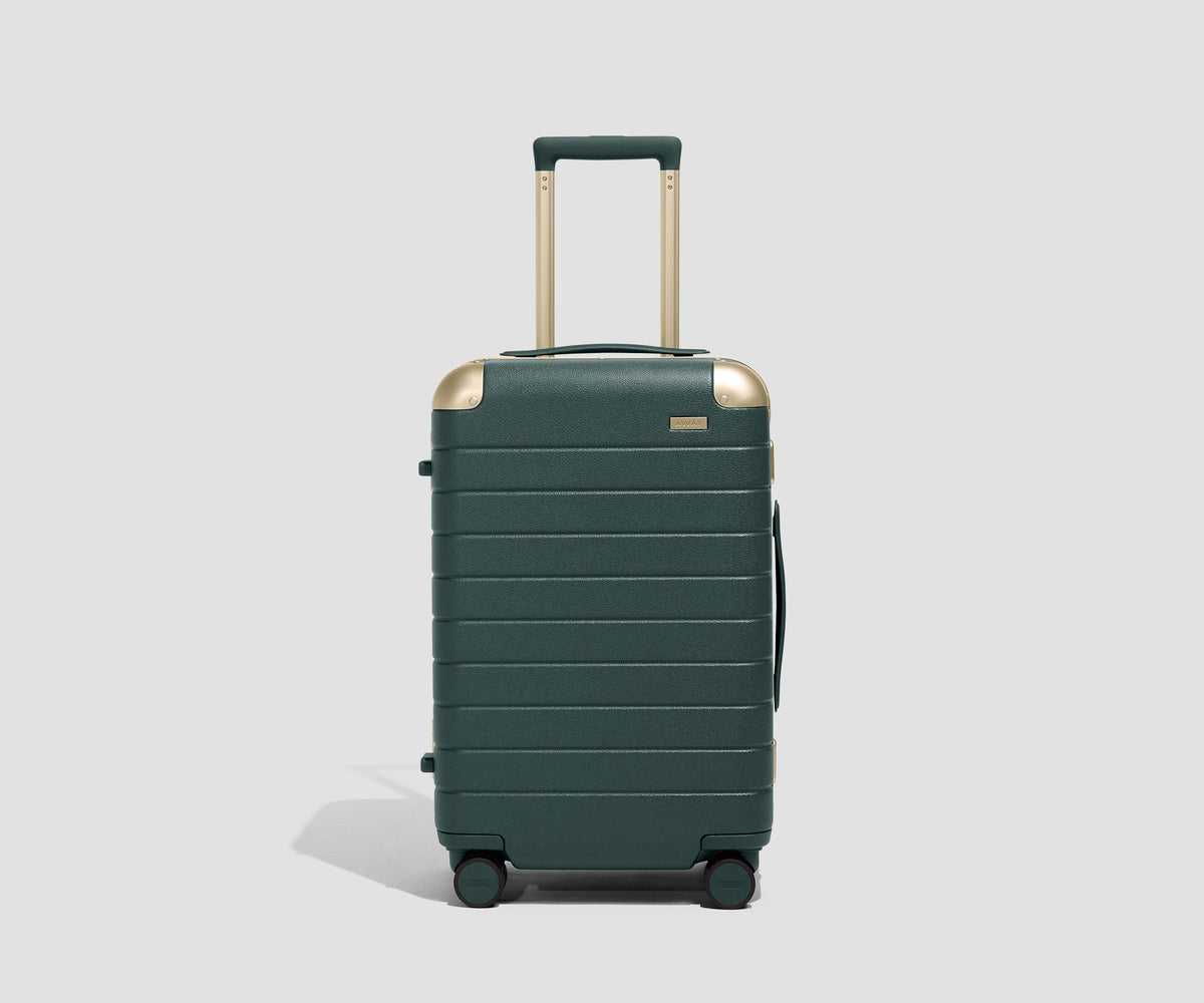 Away The Aluminum Edge Carry-On Suitcase - Ivy Green