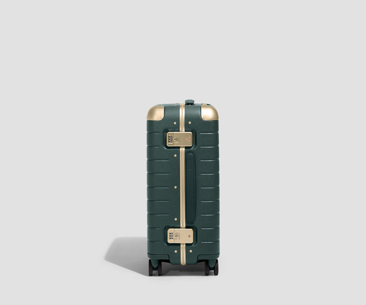 Away The Aluminum Edge Carry-On Suitcase - Ivy Green