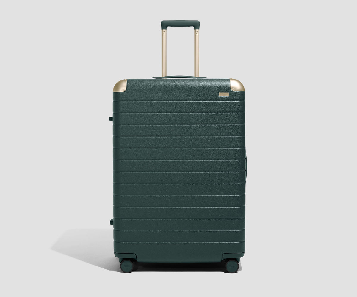 Away The Aluminum Edge Large Suitcase - Ivy Green