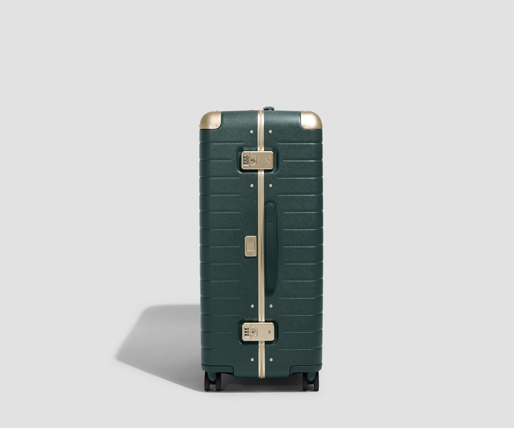 Away The Aluminum Edge Large Suitcase - Ivy Green
