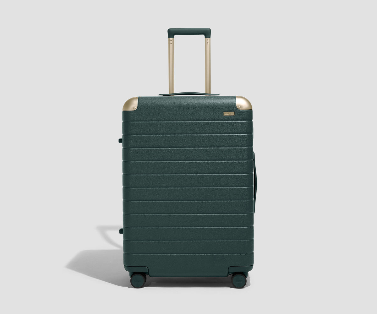 Away The Aluminum Edge Medium Suitcase - Ivy Green