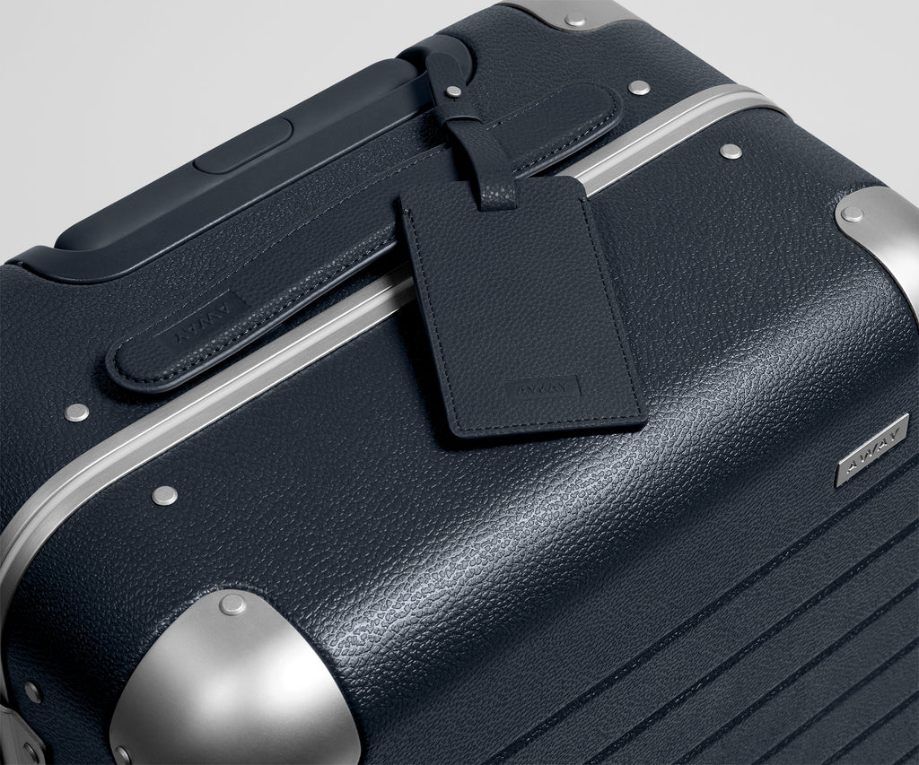 Away The Aluminum Edge Bigger Carry-On Suitcase - Navy Blue
