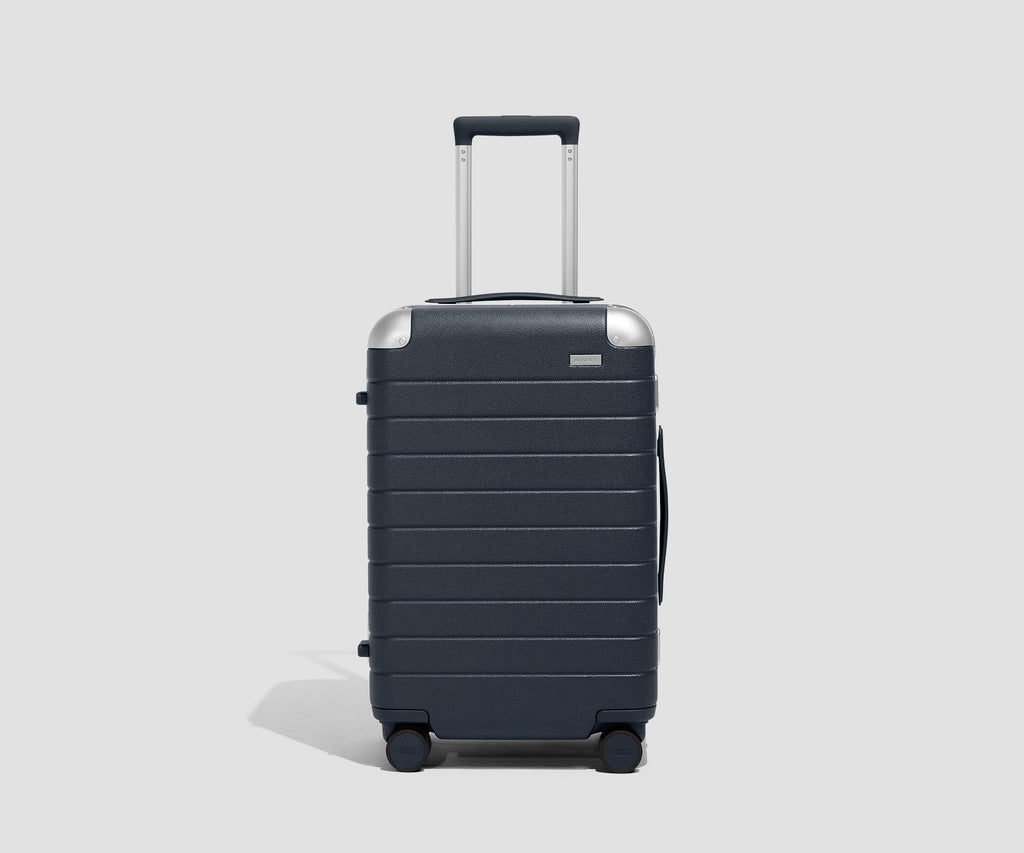 Away The Aluminum Edge Carry-On Suitcase - Navy Blue