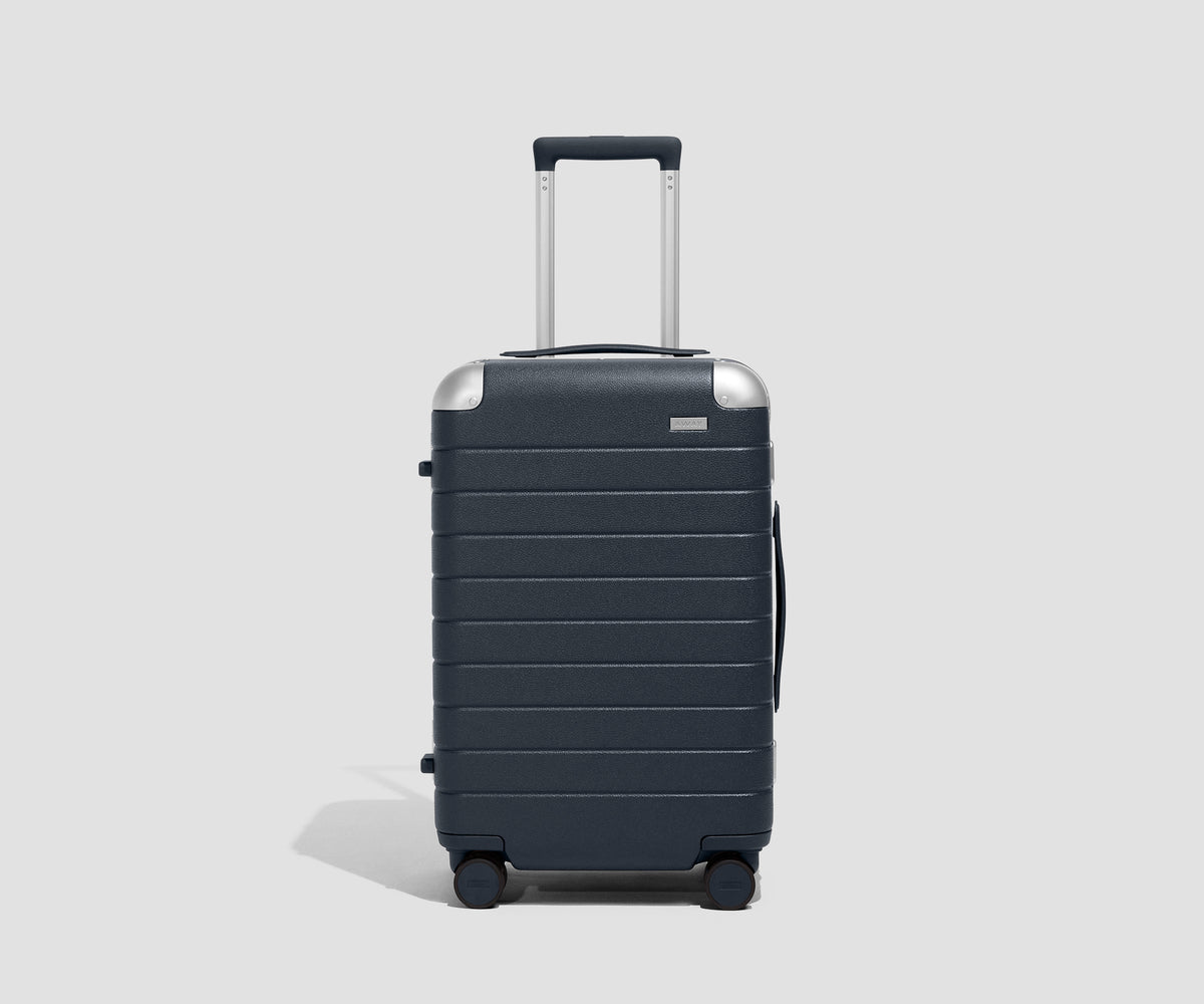 Away The Aluminum Edge Carry-On Suitcase - Navy Blue