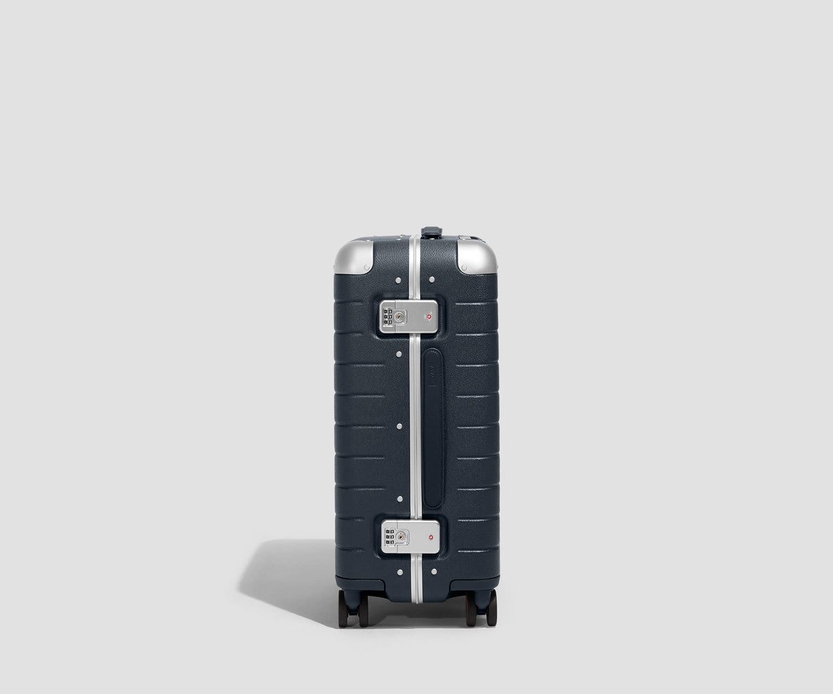 Away The Aluminum Edge Carry-On Suitcase - Navy Blue