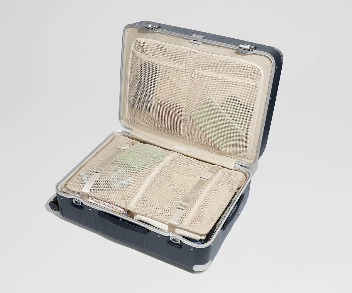 Away The Aluminum Edge Large Suitcase - Navy Blue