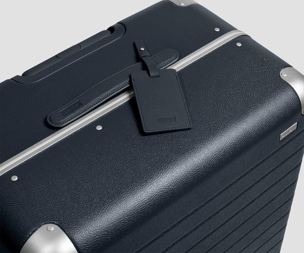 Away The Aluminum Edge Large Suitcase - Navy Blue
