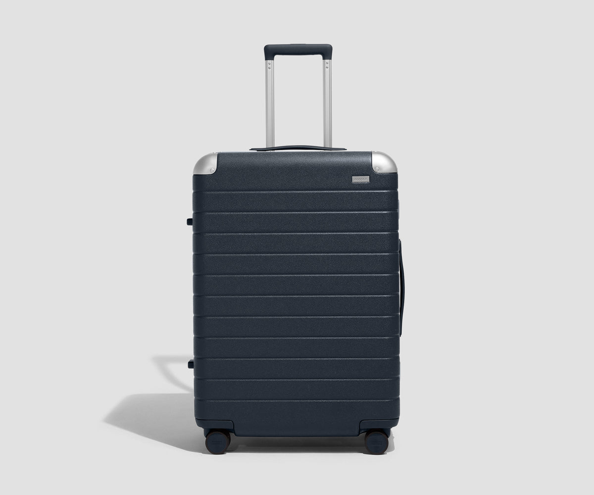 Away The Aluminum Edge Medium Suitcase - Navy Blue