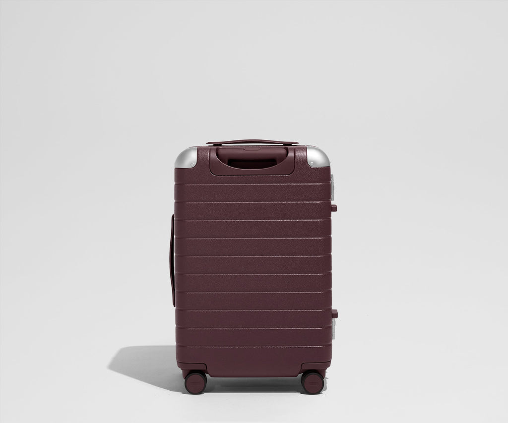 Away The Aluminum Edge Bigger Carry-On Suitcase - Oxblood Red