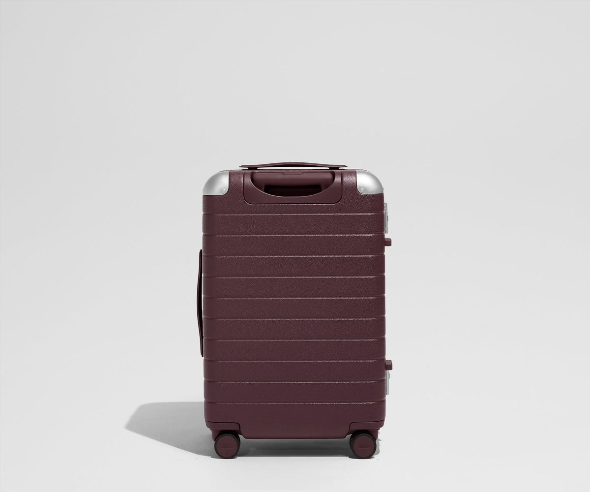 Away The Aluminum Edge Bigger Carry-On Suitcase - Oxblood Red