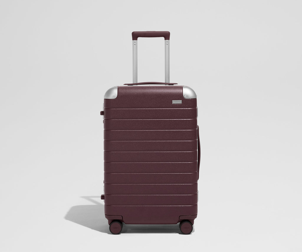 Away The Aluminum Edge Bigger Carry-On Suitcase - Oxblood Red