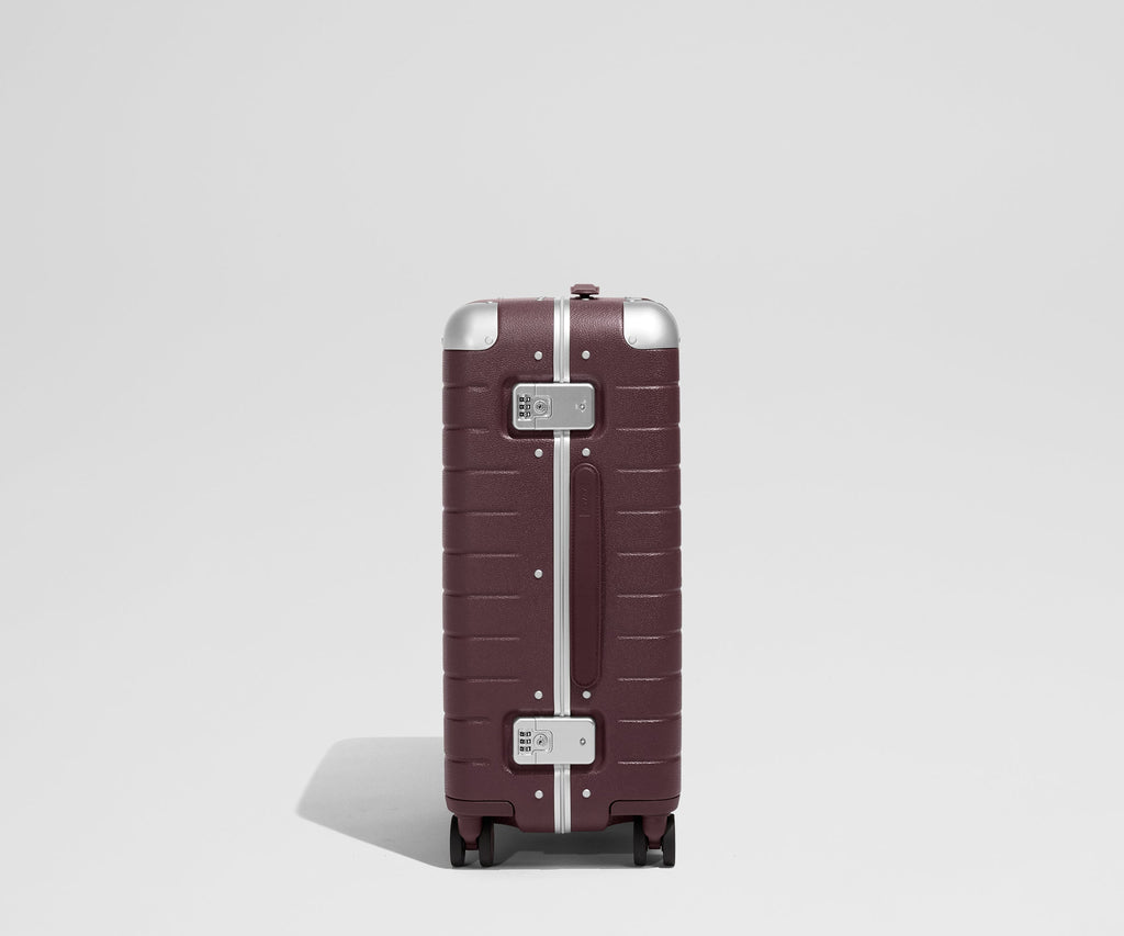 Away The Aluminum Edge Bigger Carry-On Suitcase - Oxblood Red