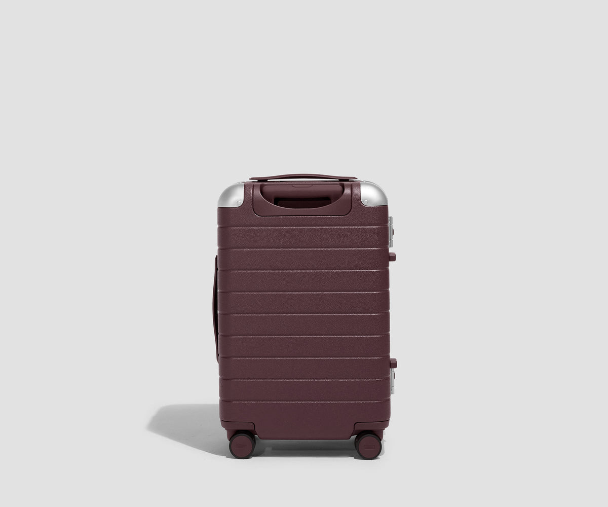 Away The Aluminum Edge Carry-On Suitcase - Oxblood Red