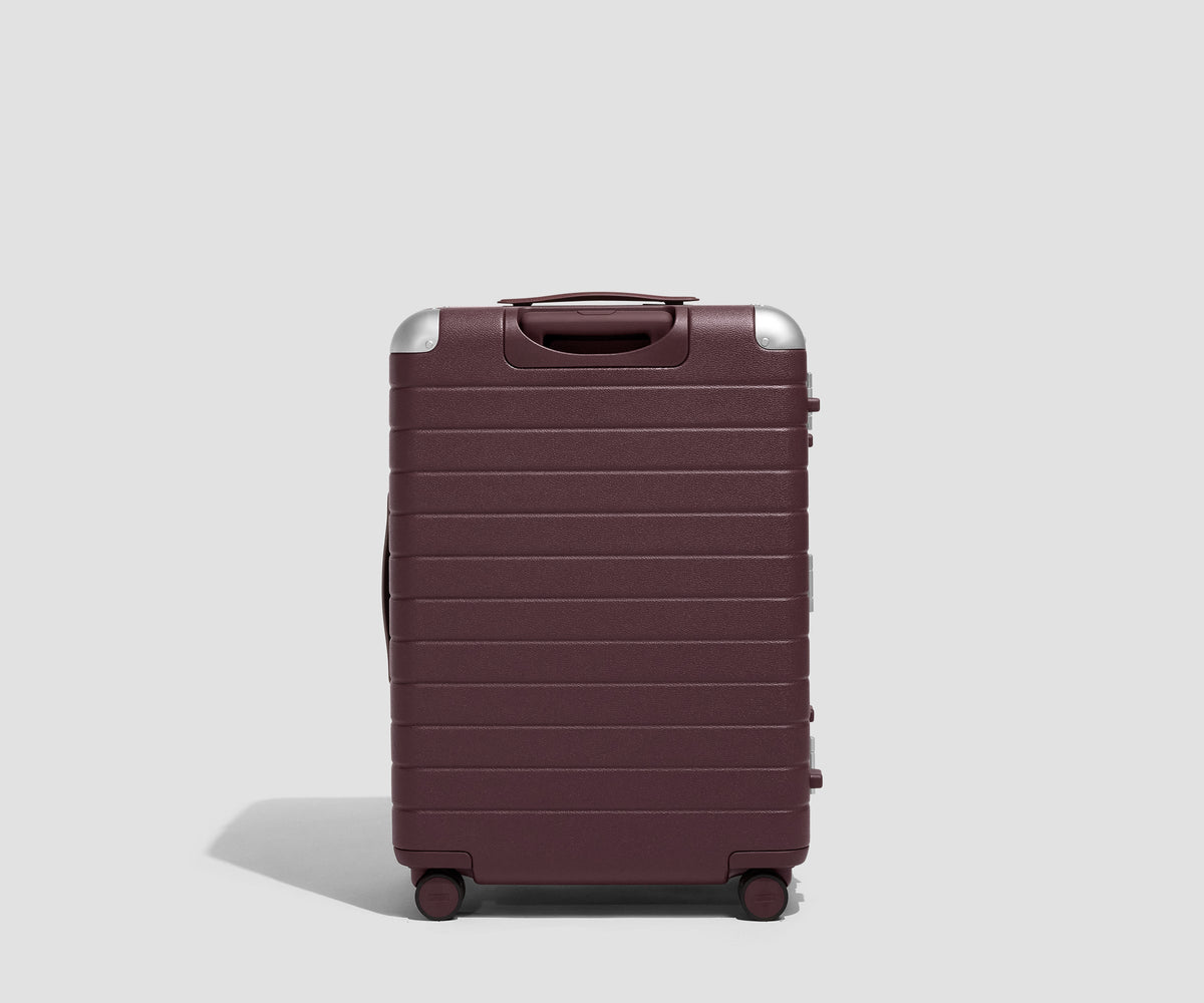 Away The Aluminum Edge Medium Suitcase - Oxblood Red