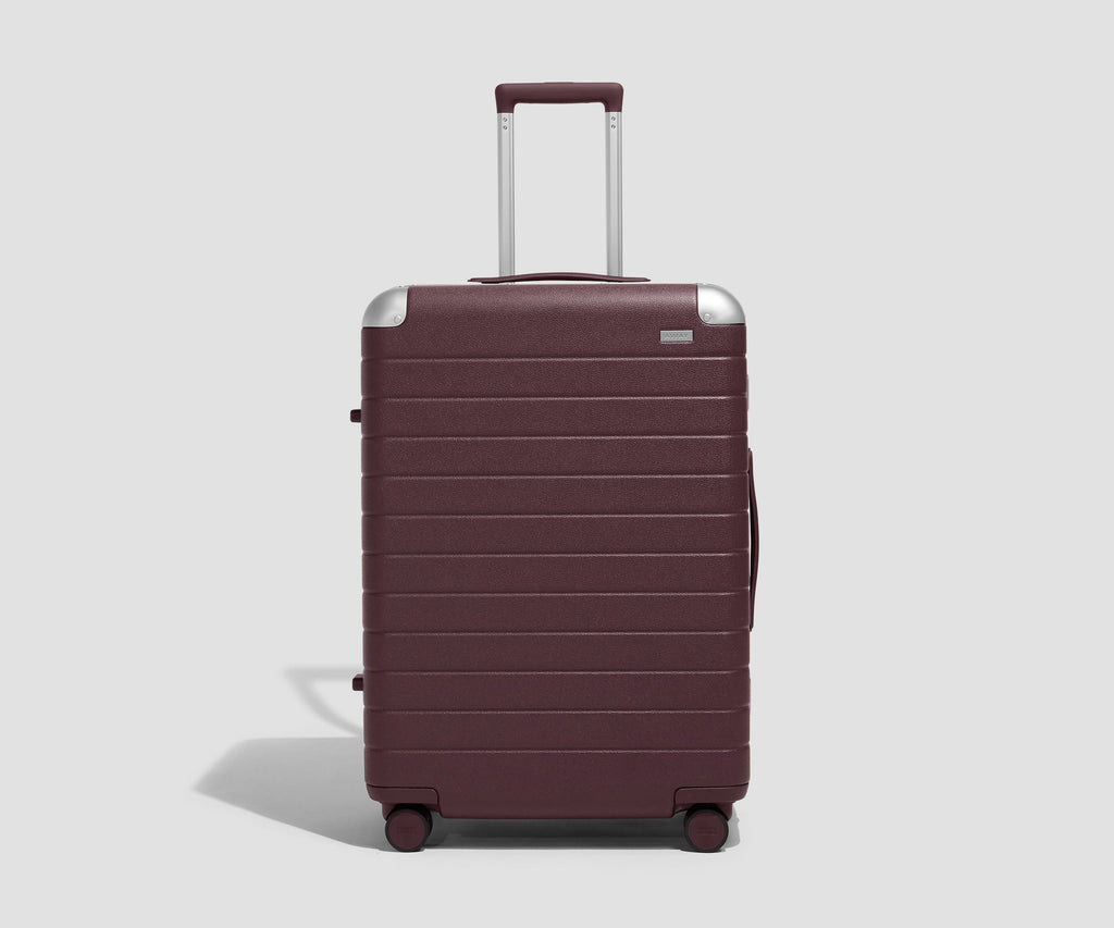 Away The Aluminum Edge Medium Suitcase - Oxblood Red