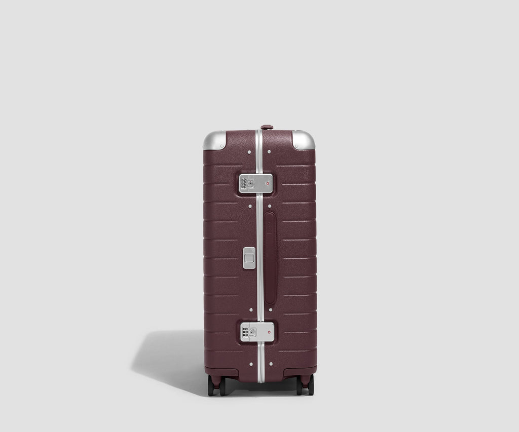 Away The Aluminum Edge Medium Suitcase - Oxblood Red