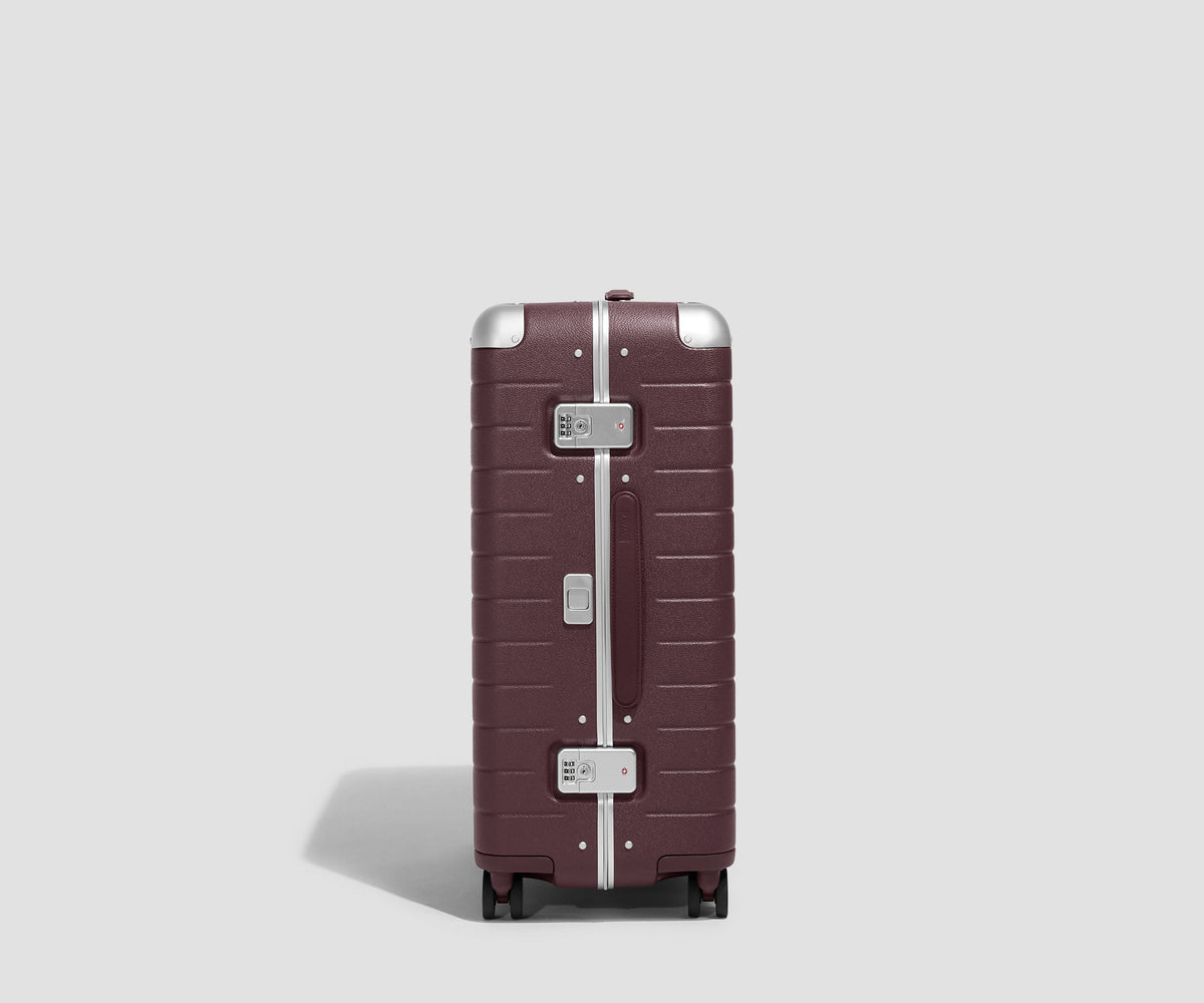 Away The Aluminum Edge Medium Suitcase - Oxblood Red