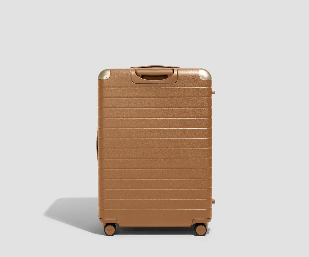 Away The Aluminum Edge Large Suitcase - Cognac Brown