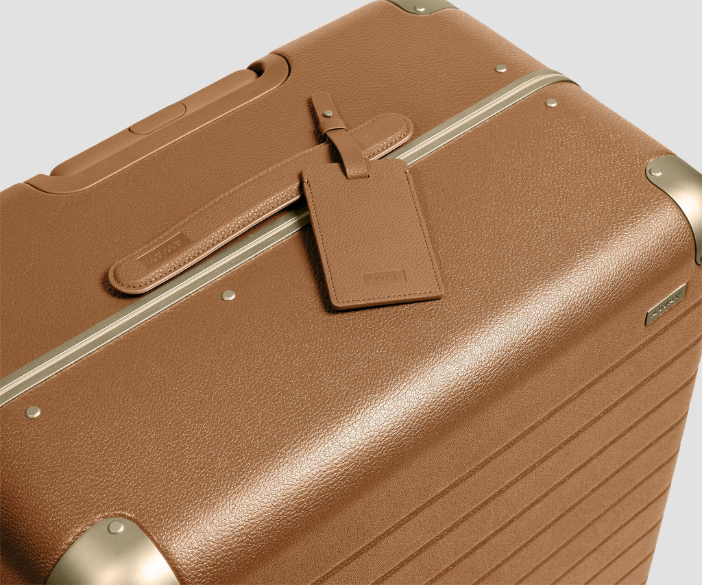 Away The Aluminum Edge Medium Suitcase - Cognac Brown