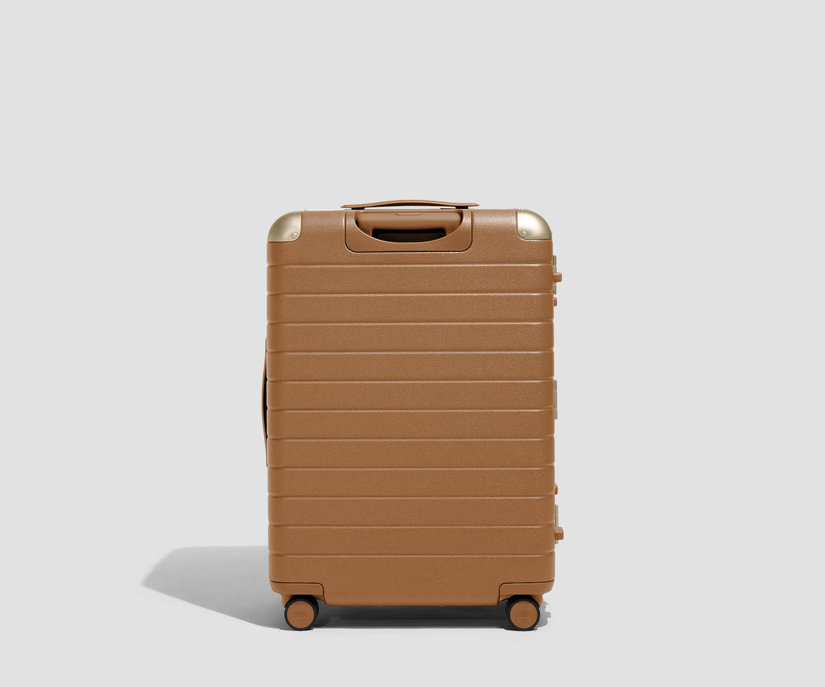Away The Aluminum Edge Medium Suitcase - Cognac Brown