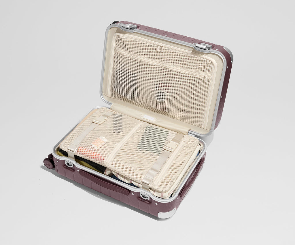 Away The Aluminum Edge Bigger Carry-On Suitcase - Oxblood Red