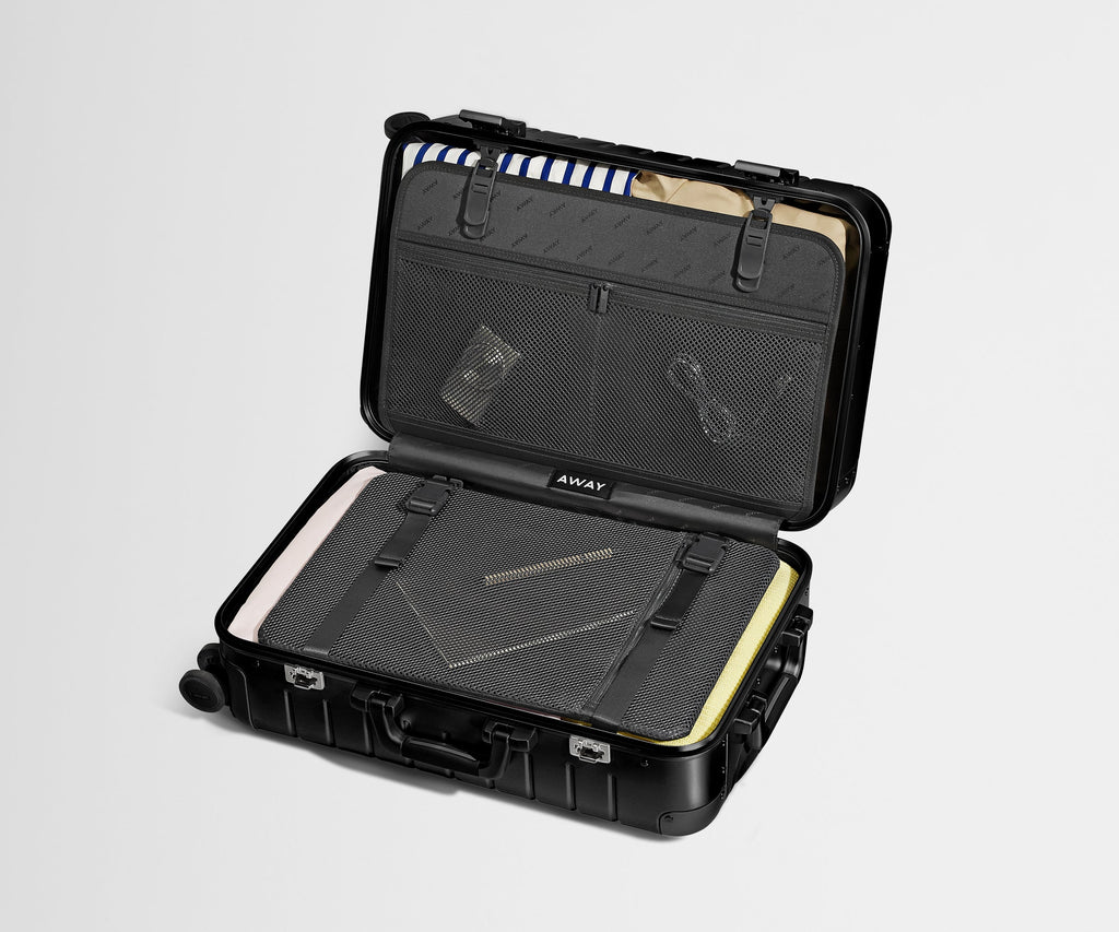 Away The Bigger Carry-On: Aluminum Edition Suitcase - Onyx Black