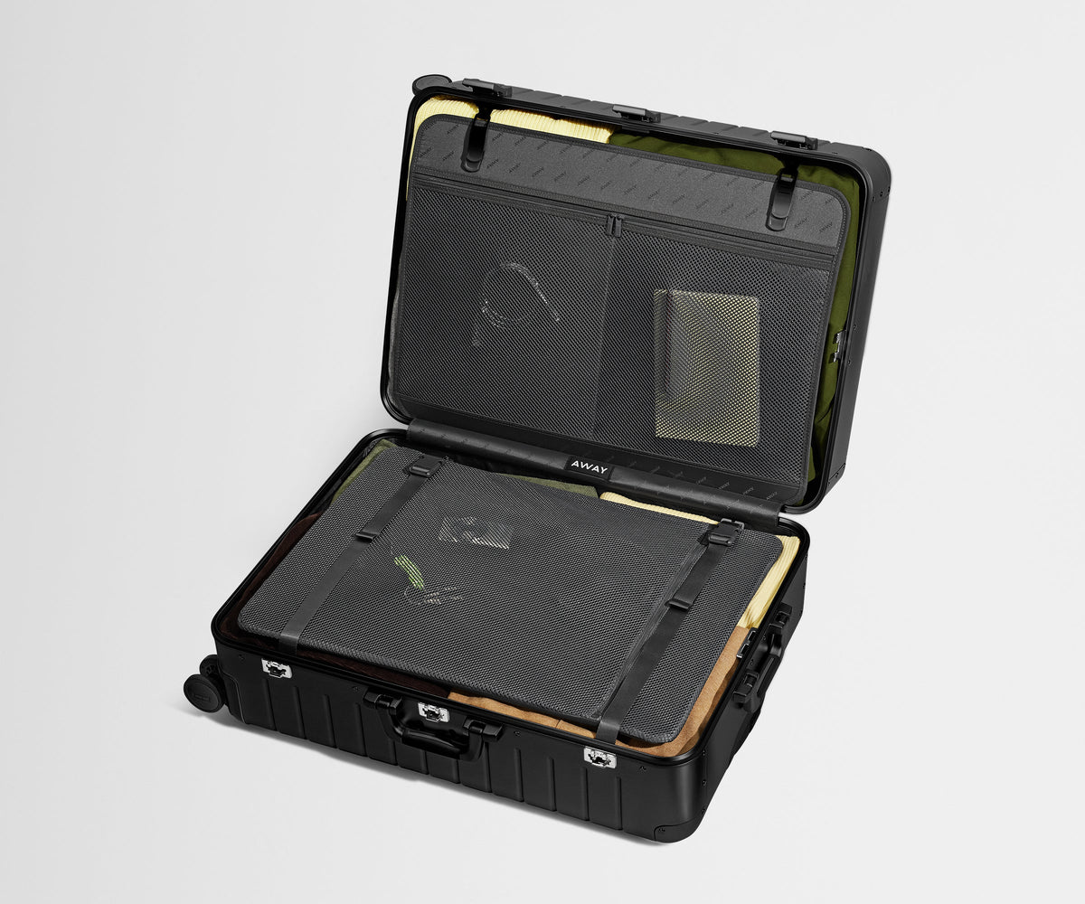 Away The Large: Aluminum Edition Suitcase - Onyx Black
