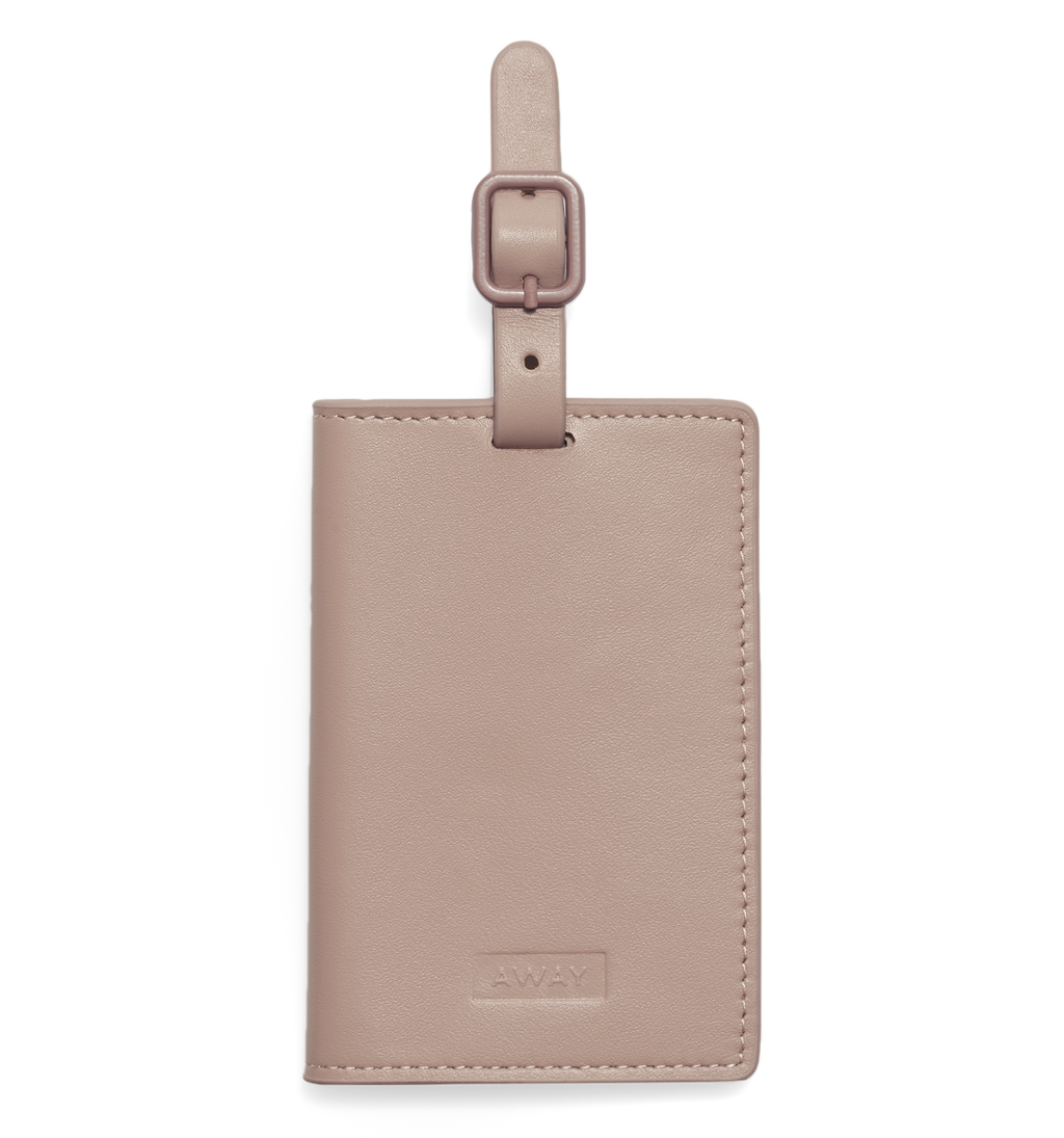 Away Aluminum Luggage Tag in Rose Gold Standard