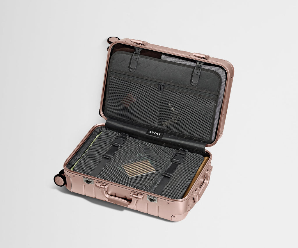 Away The Carry-On: Aluminum Edition Suitcase - Rose Gold