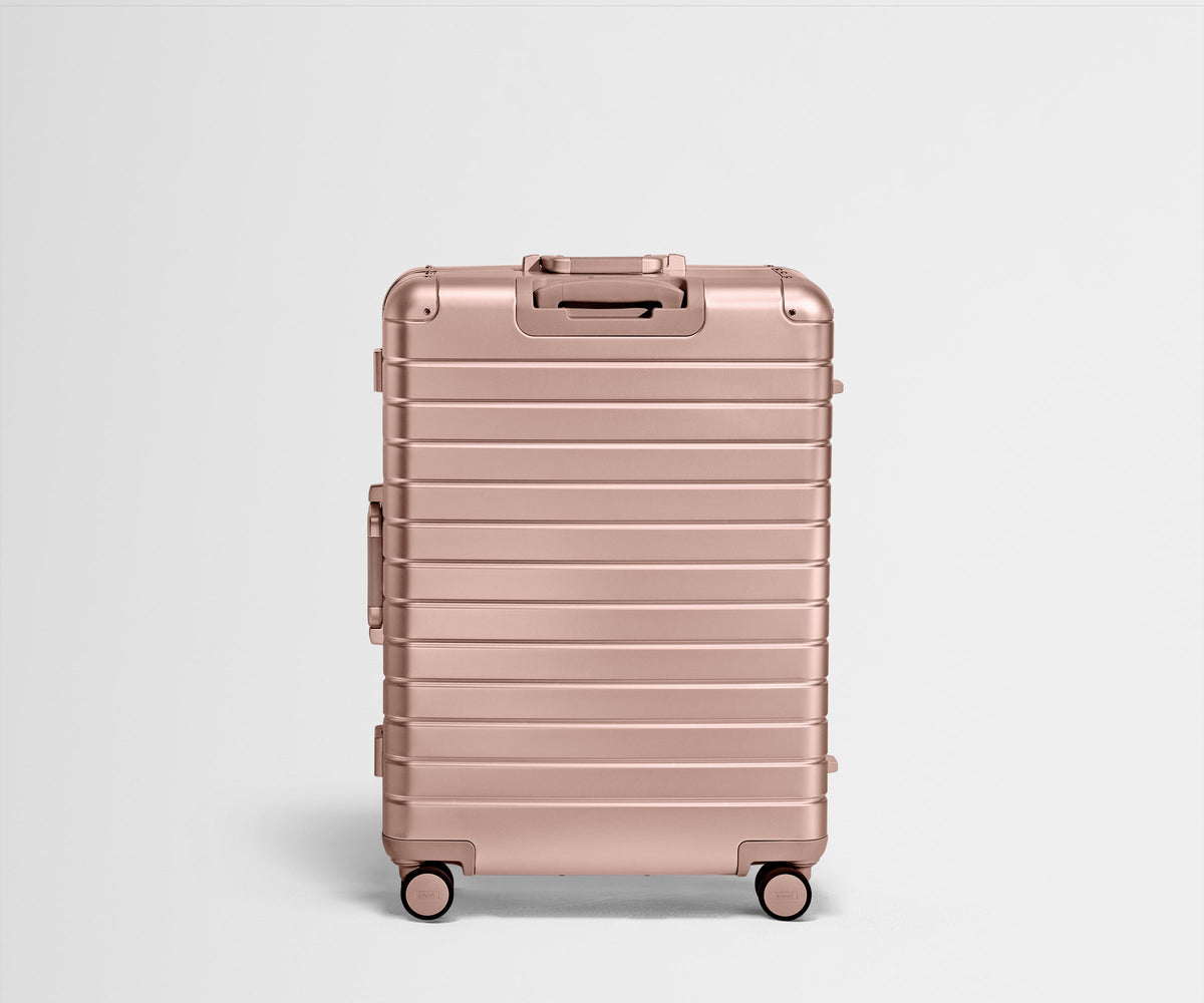 Away The Large: Aluminum Edition Suitcase - Rose Gold
