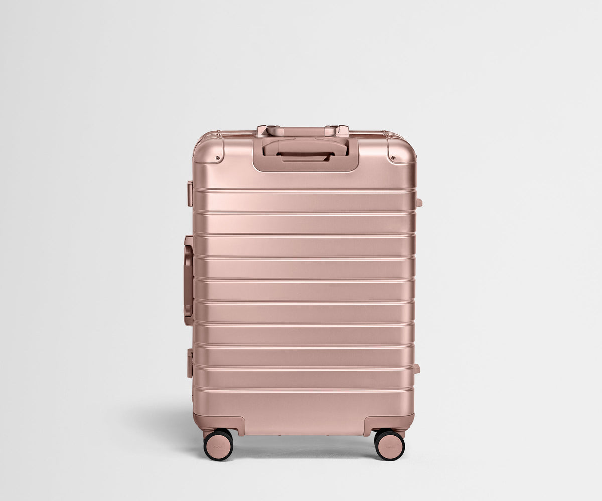 Away The Medium: Aluminum Edition Suitcase - Rose Gold