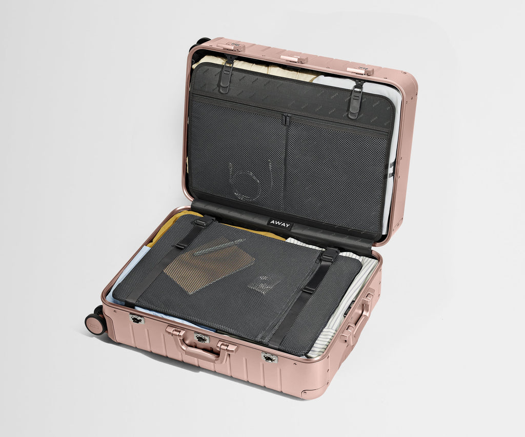 Away The Medium: Aluminum Edition Suitcase - Rose Gold