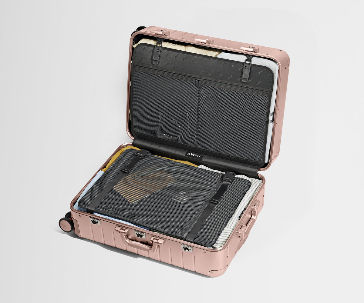 Away The Medium: Aluminum Edition Suitcase - Rose Gold
