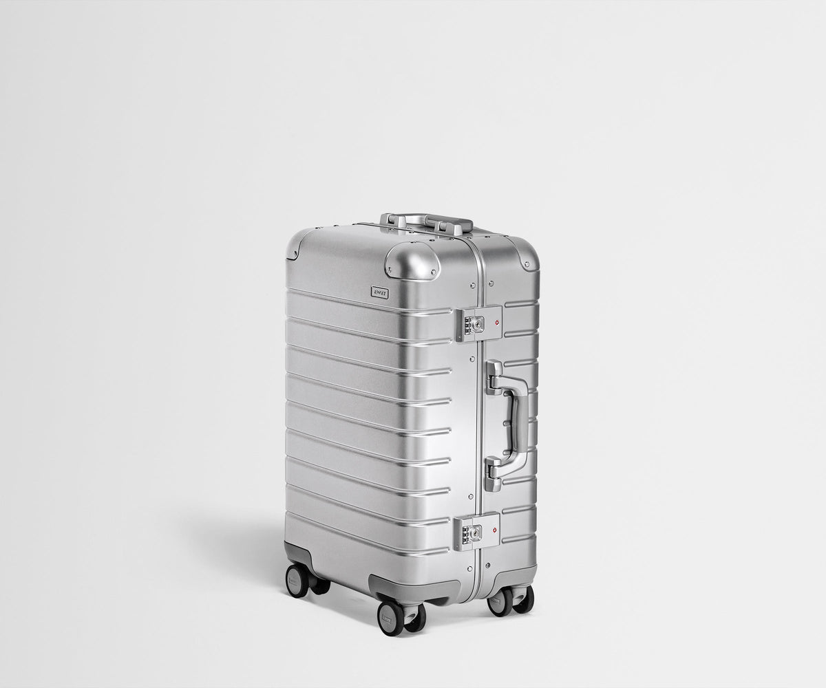 Away The Bigger Carry-On: Aluminum Edition Suitcase - Silver
