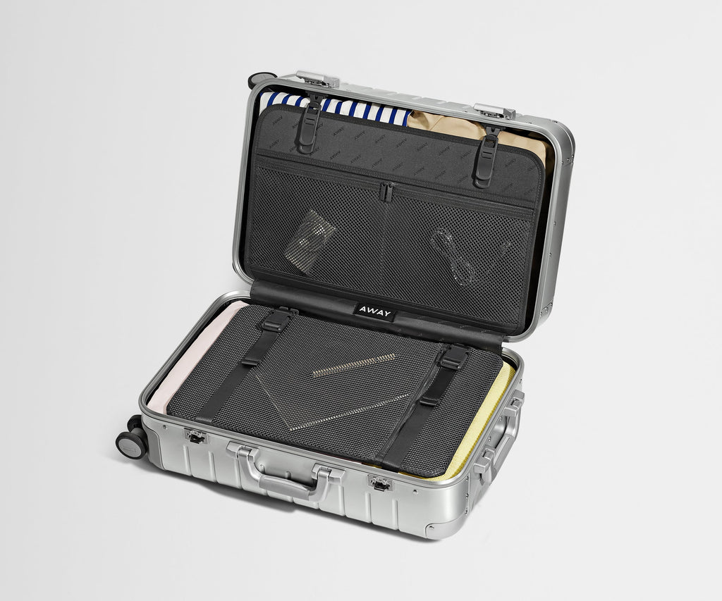 Away The Bigger Carry-On: Aluminum Edition Suitcase - Silver