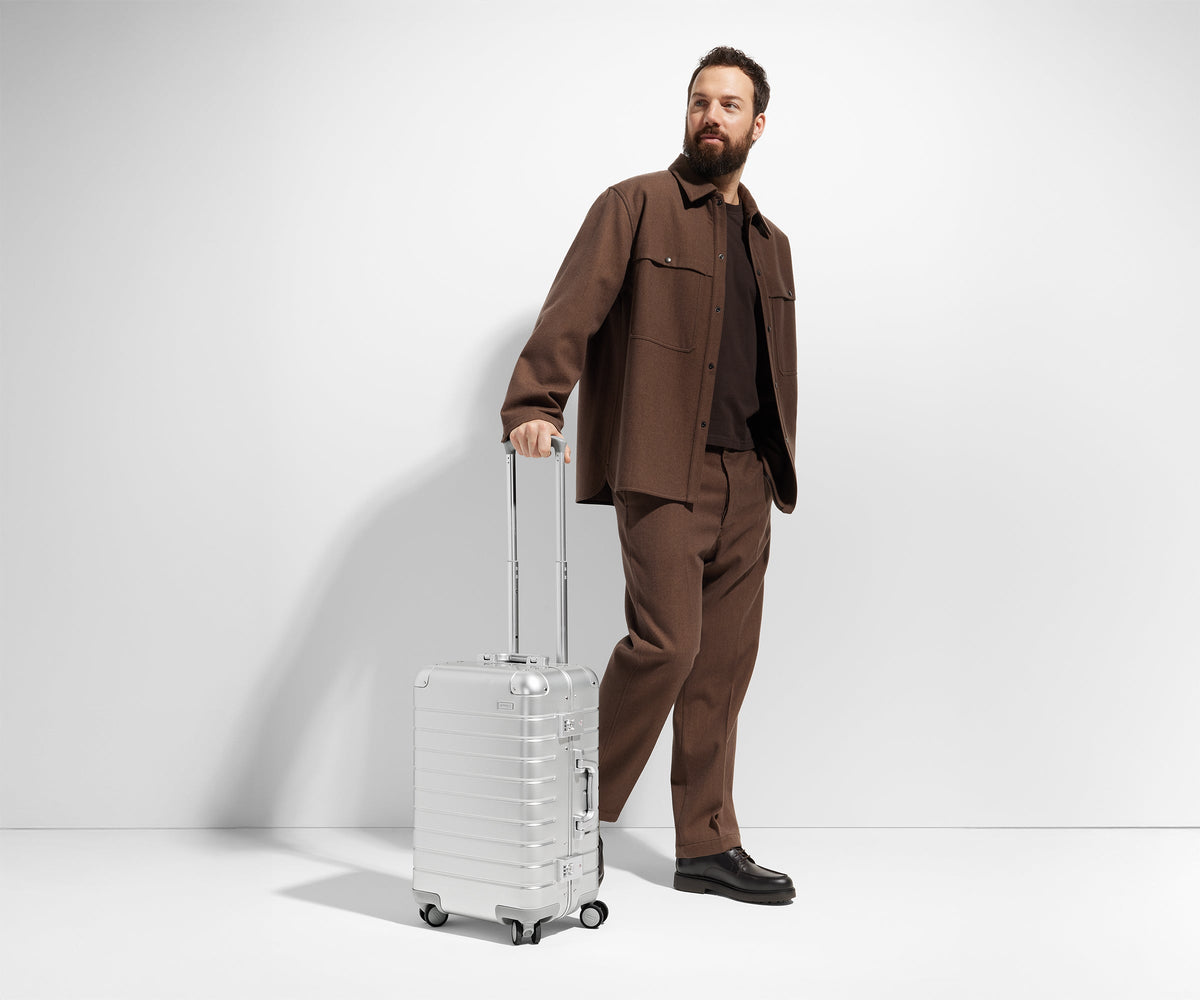 Away The Bigger Carry-On: Aluminum Edition Suitcase - Onyx Black