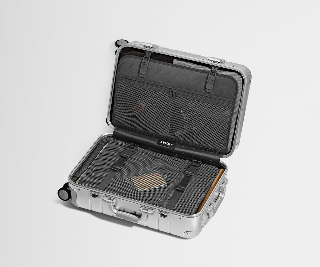 Away The Carry-On: Aluminum Edition Suitcase - Silver