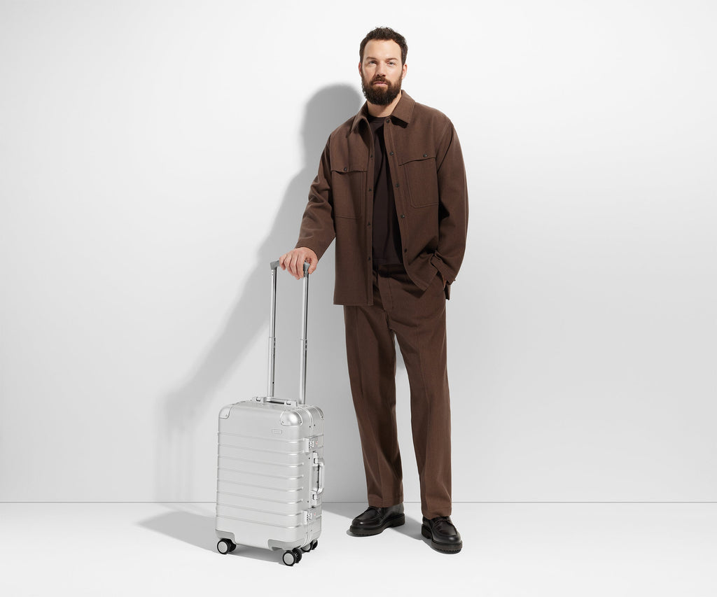 Away The Carry-On: Aluminum Edition Suitcase - Onyx Black