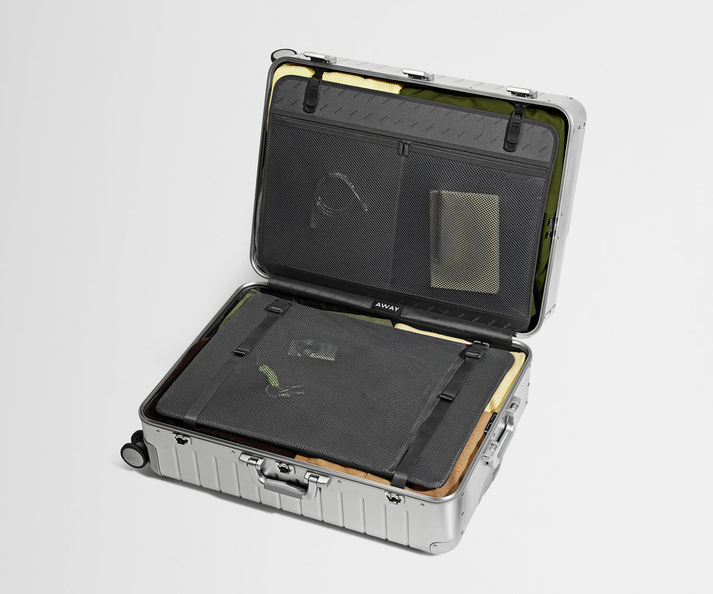 Away The Large: Aluminum Edition Suitcase - Silver