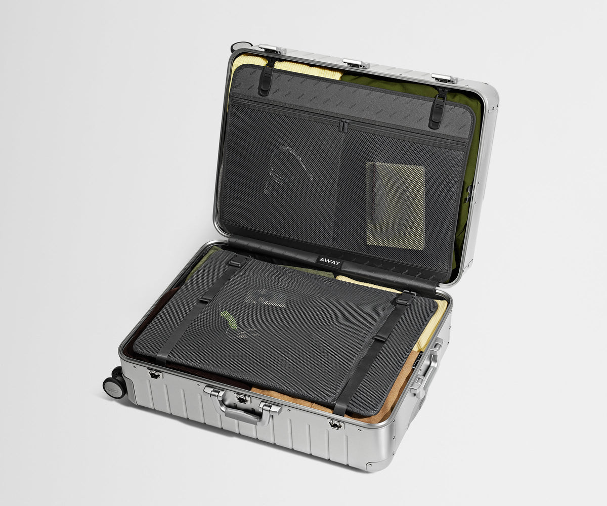 Away The Large: Aluminum Edition Suitcase - Silver