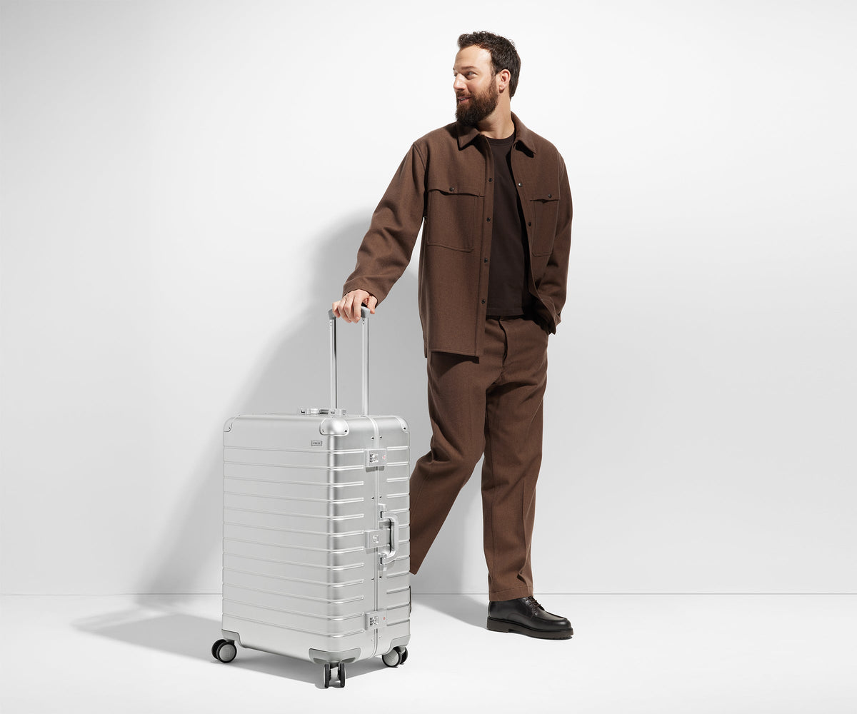 Away The Large: Aluminum Edition Suitcase - Onyx Black