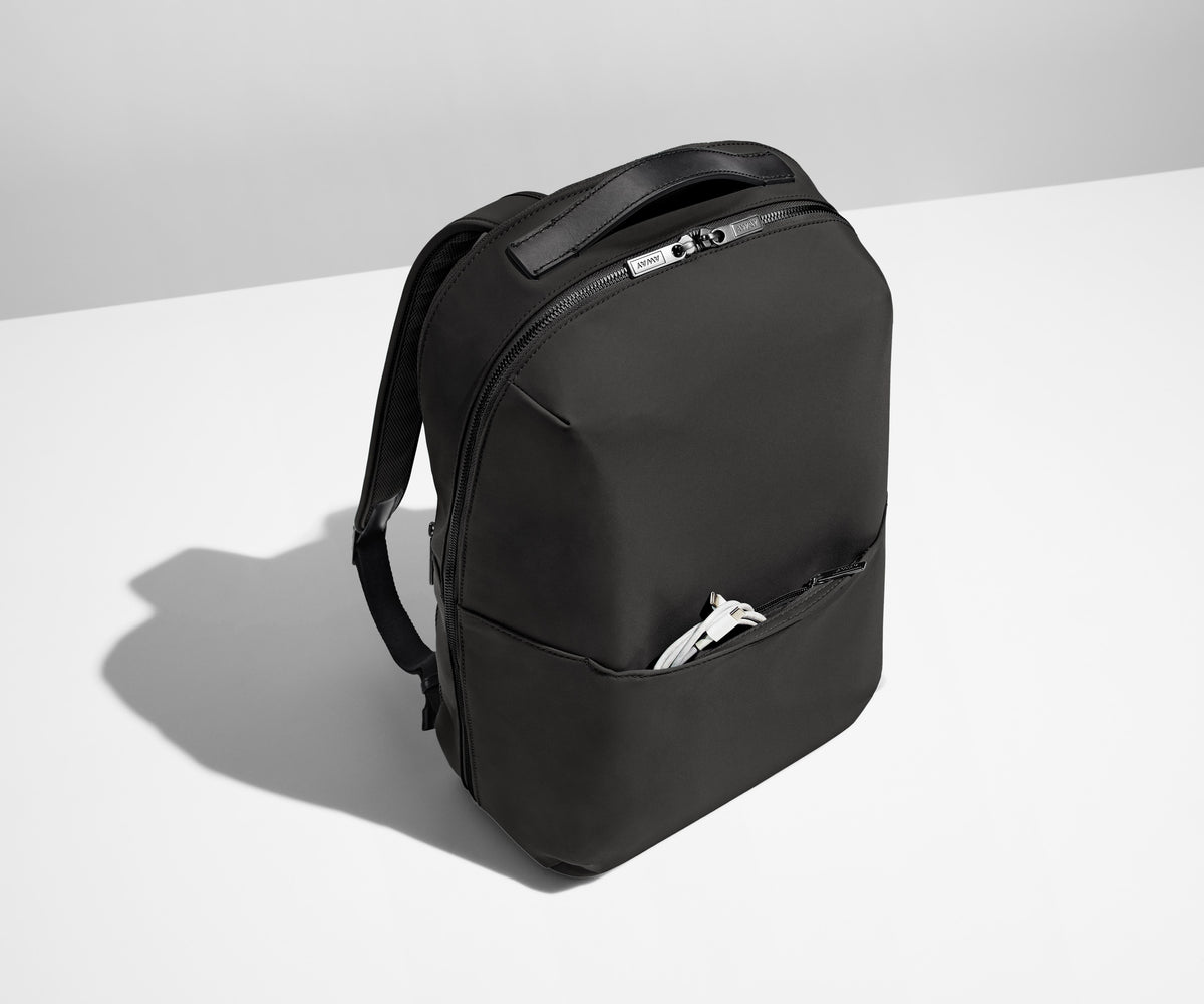 Away The Everywhere Zip Backpack in Jet Black