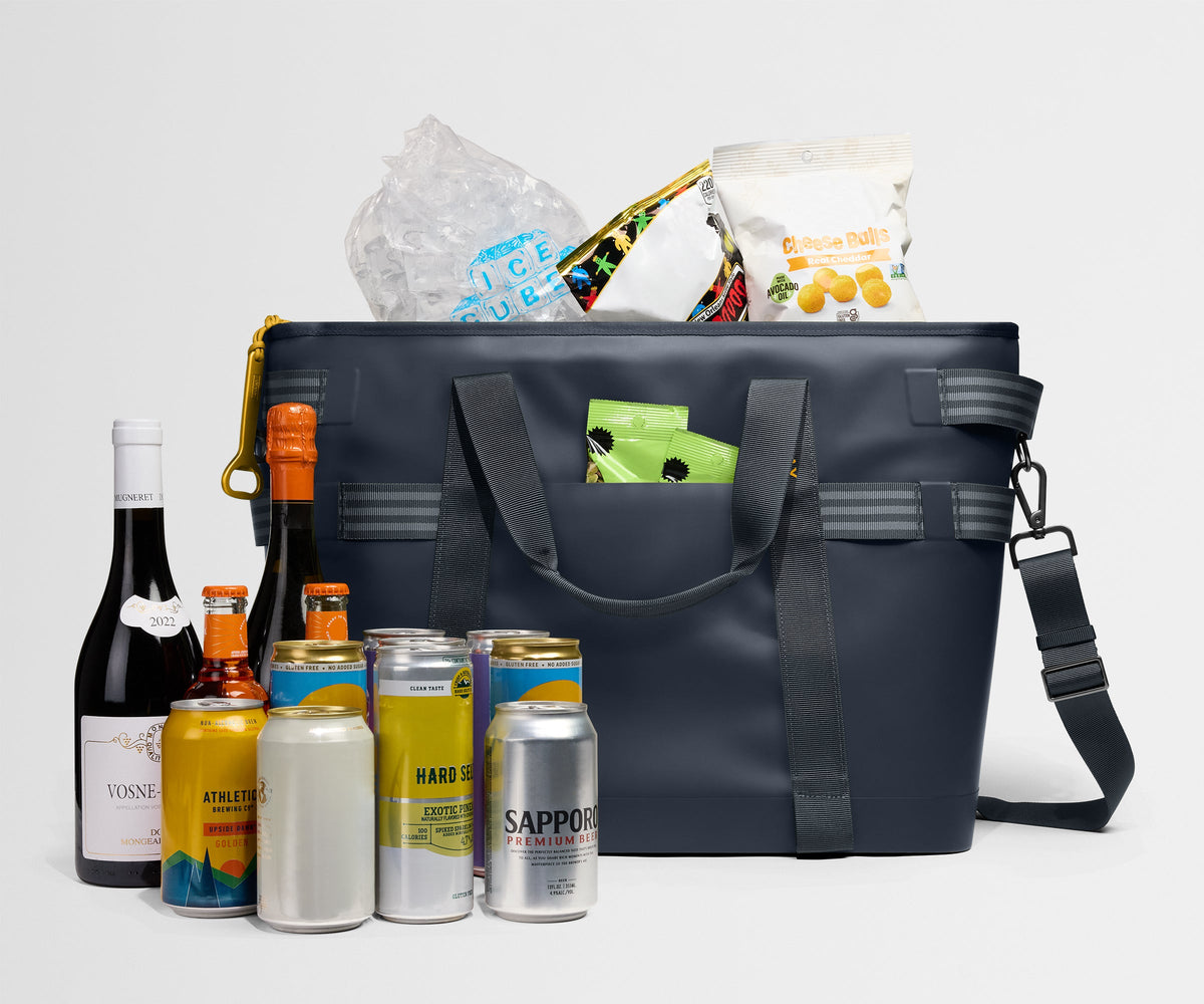 Away Cooler Tote Tote Bag - Navy Blue
