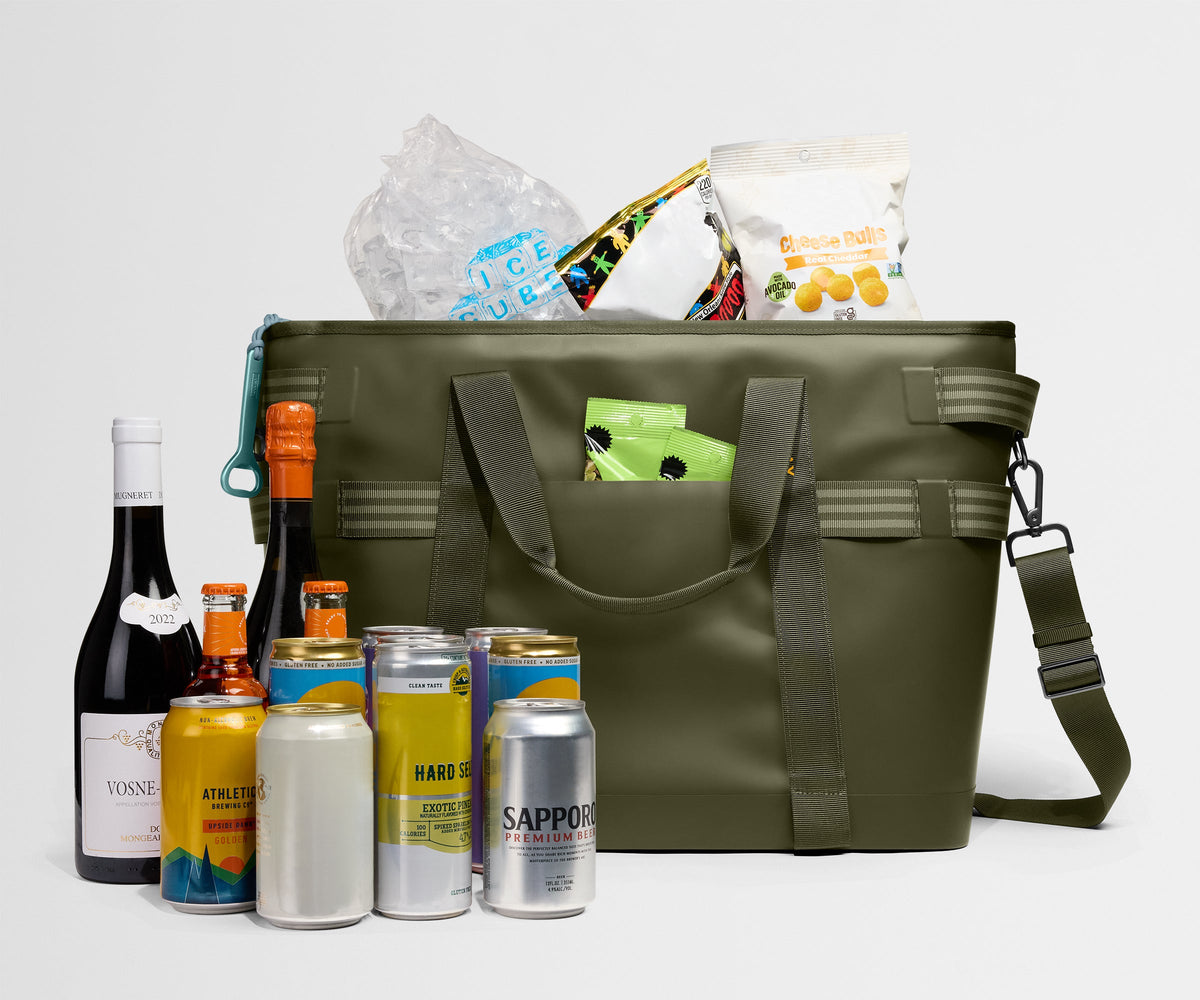 Away Cooler Tote Tote Bag - Olive Green