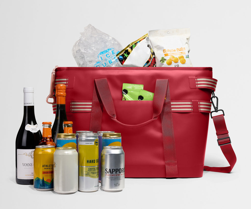 Away Cooler Tote Tote Bag - Cherry Red