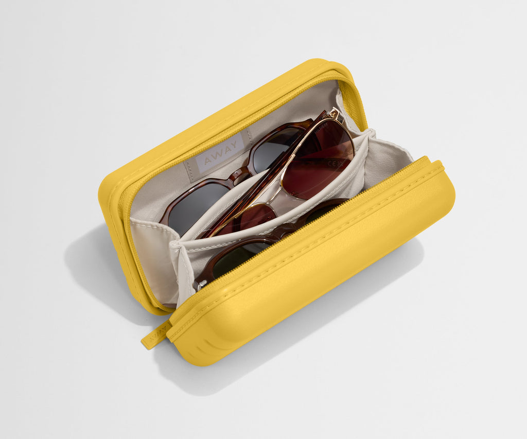 Away Travel Glasses Case Tote Bag - Golden Hour Yellow