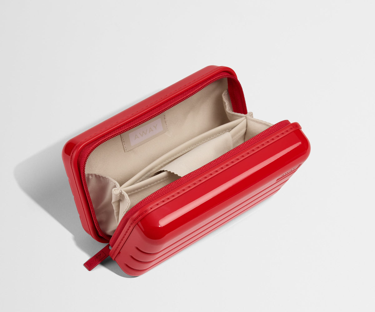 Away Travel Glasses Case Tote Bag - Cherry Red (Gloss)